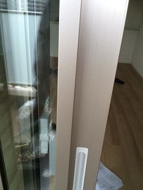 アルミサッシ 擦り傷補修